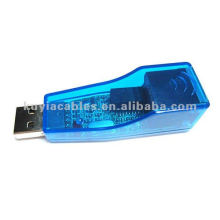 Convertidor USB a LAN Tarjeta de adaptador de red Ethernet 10/100 para PC portátil